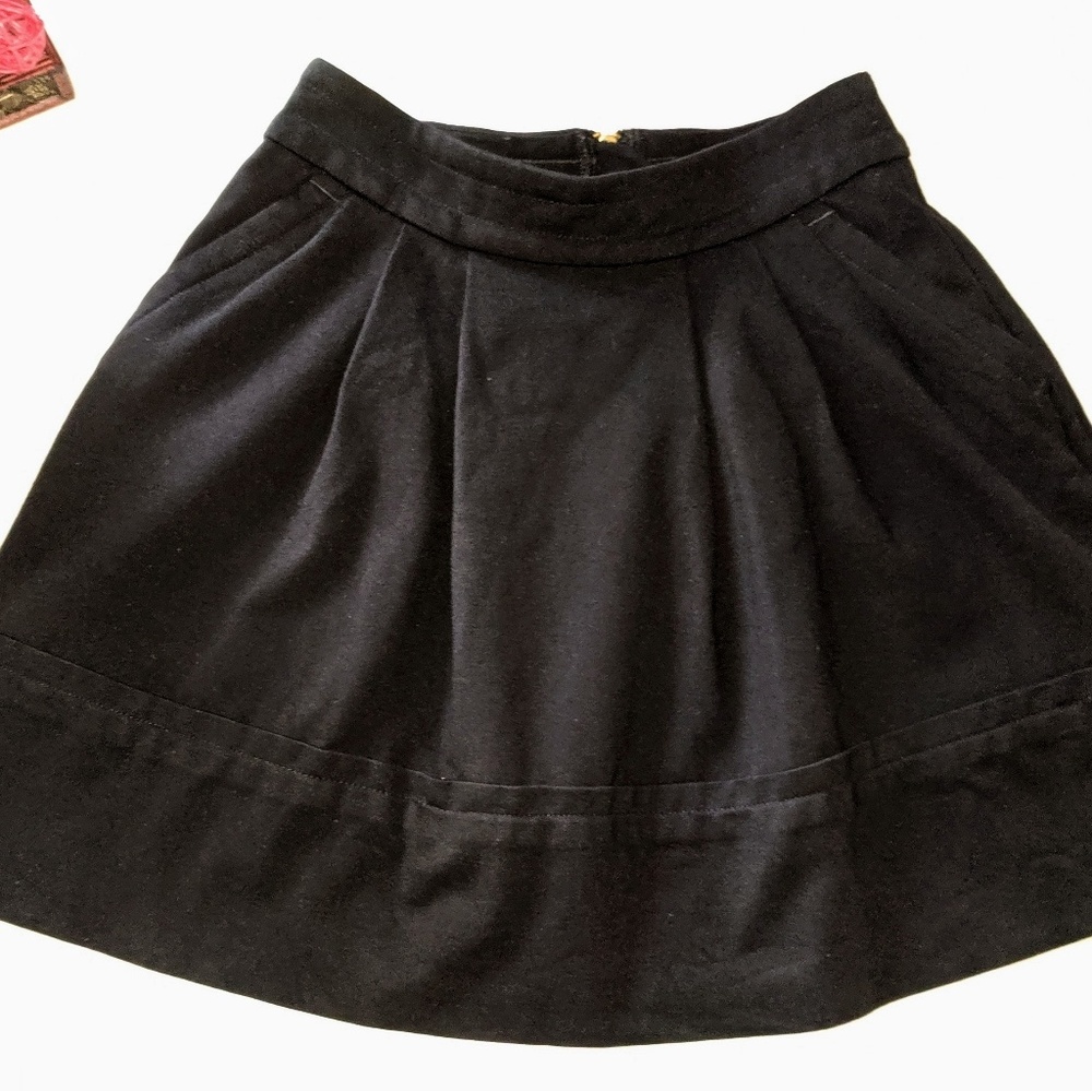 Marc By Marc Jacobs Black Rayon Blend Skirt Size 0